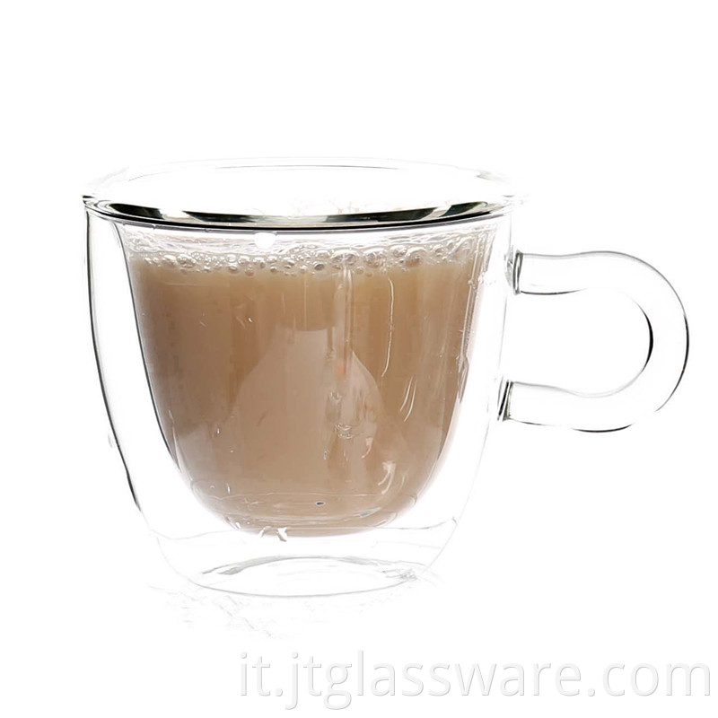 Hot Sale Handle Glass Coffee Mugs Iced Tea